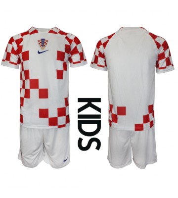 Kroatia Hjemmedraktsett Barn VM 2022 Kortermet (+ Korte bukser)